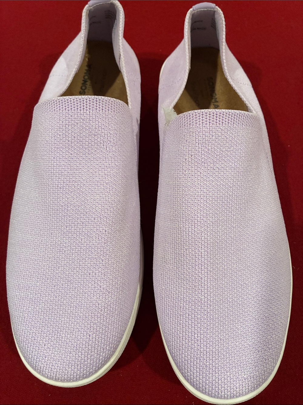 Sonoma Slip-On Knit Sneakers in Lavender